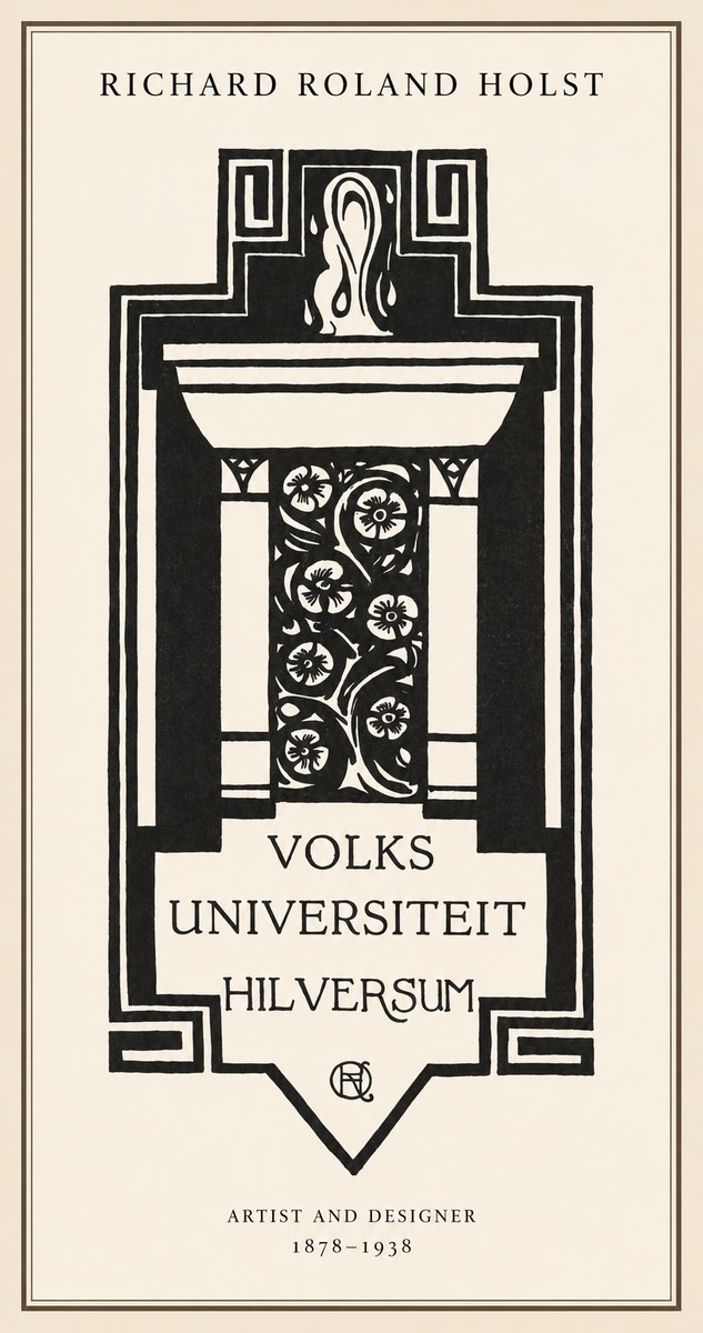 Richard Roland Holst Volks Universiteit Hilversum No1 - Affiche