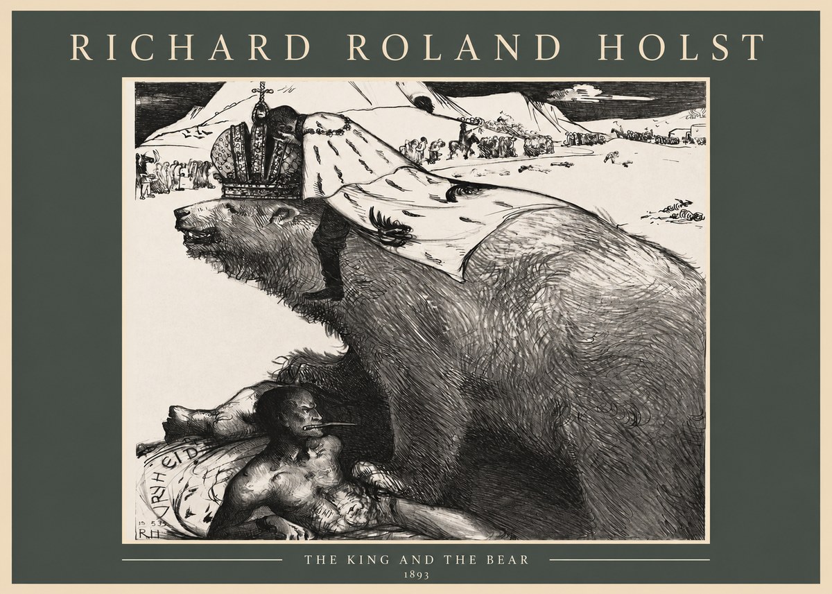 Richard Roland Holst The King's Burden No4 - Affiche