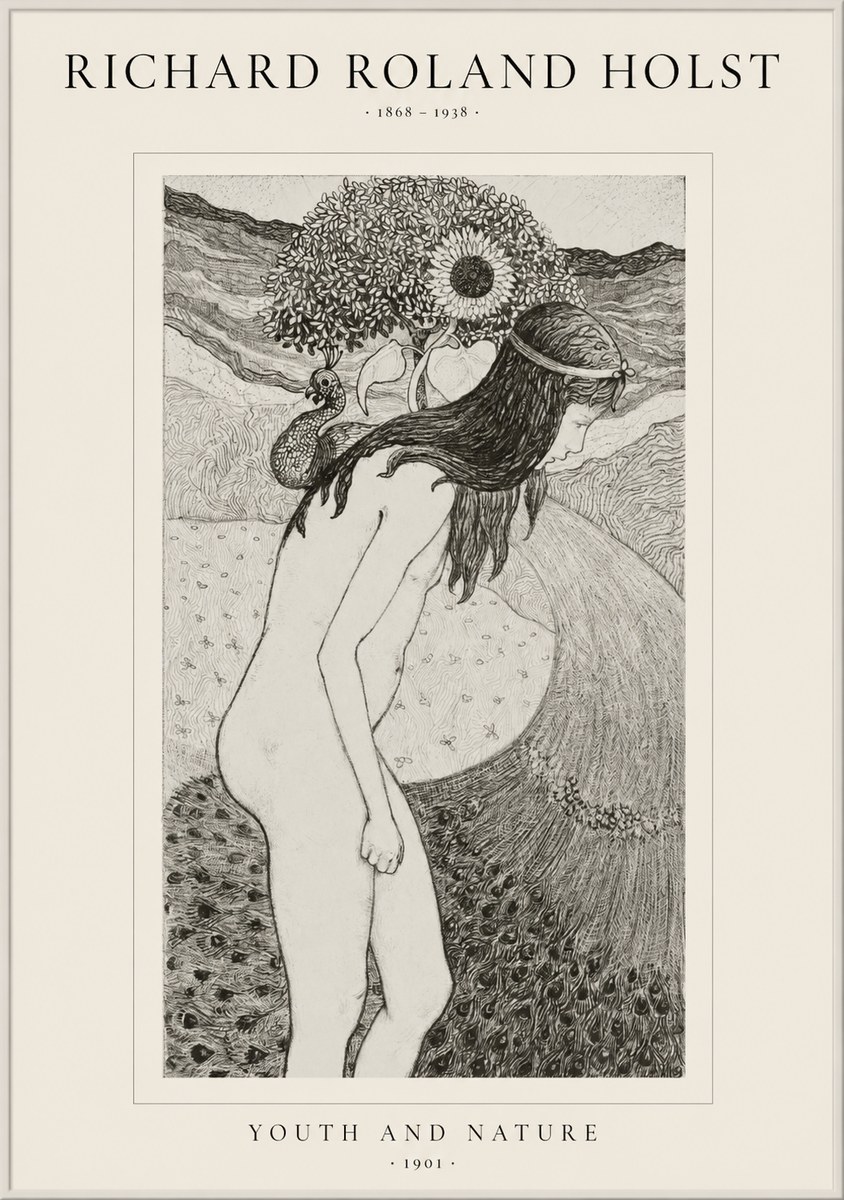 Richard Roland Holst Youth and Nature No1 - Affiche
