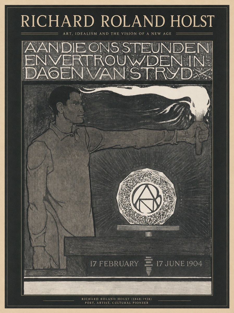 Richard Roland Holst Aan Die Ons Steunden En Vertrouwden in Dagen Van Stryd No1 - Affiche