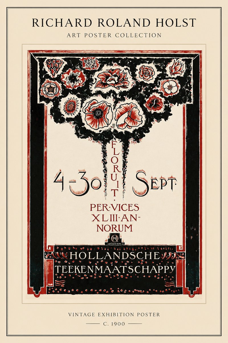 Richard Roland Holst Hollandsche Teekenmaatschappij No1 - Affiche