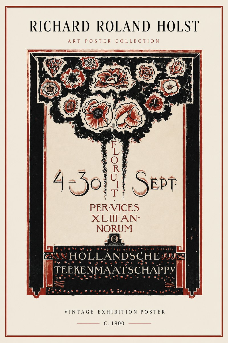 Richard Roland Holst Hollandsche Teekenmaatschappij No2 - Affiche