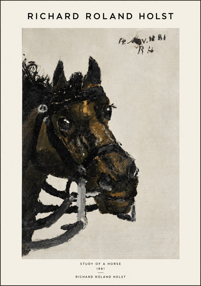Richard Roland Holst Study of a Horse No1 - Affiche
