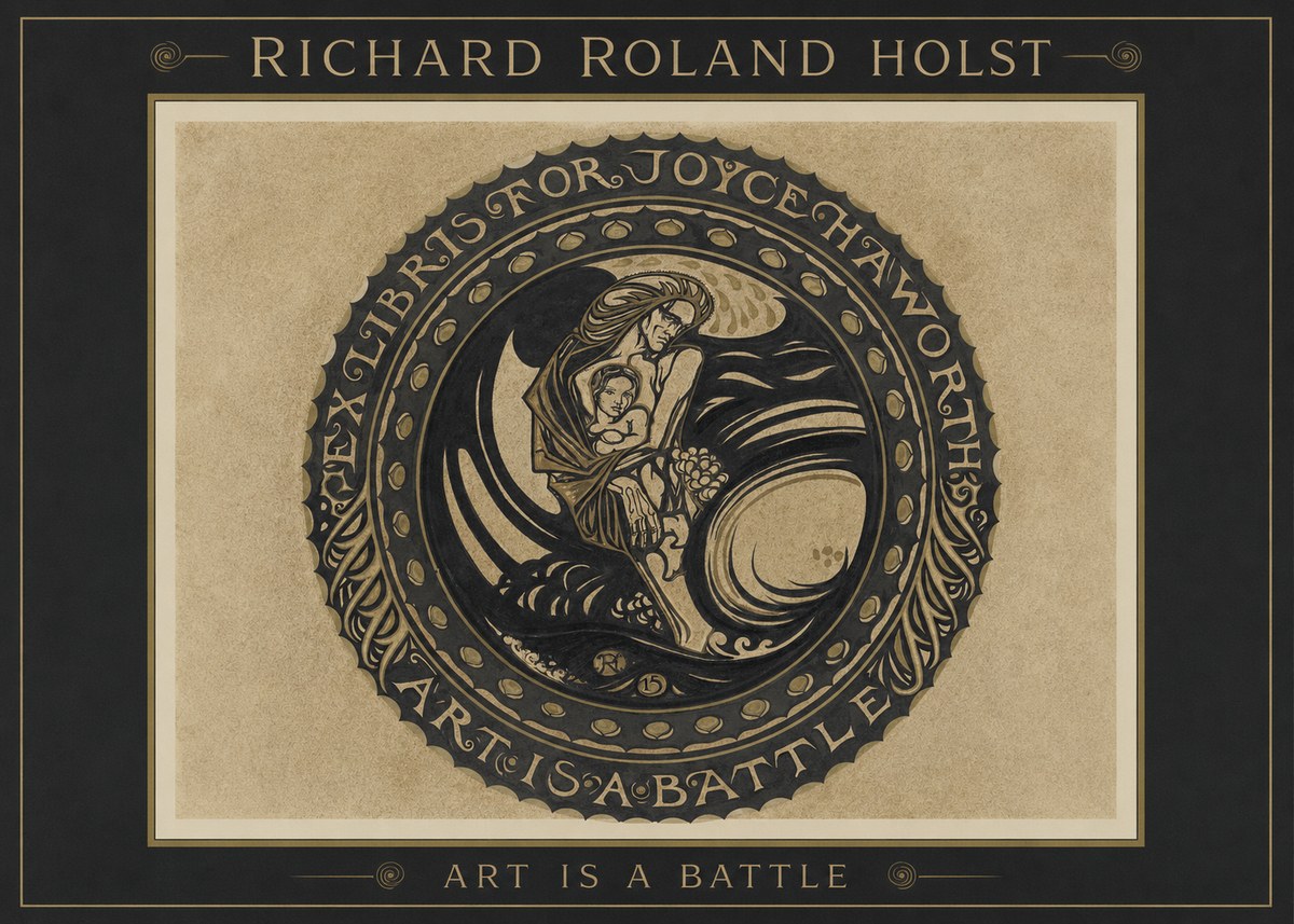 Richard Roland Holst Ex Libris for Joyce Haworth No1 - Affiche