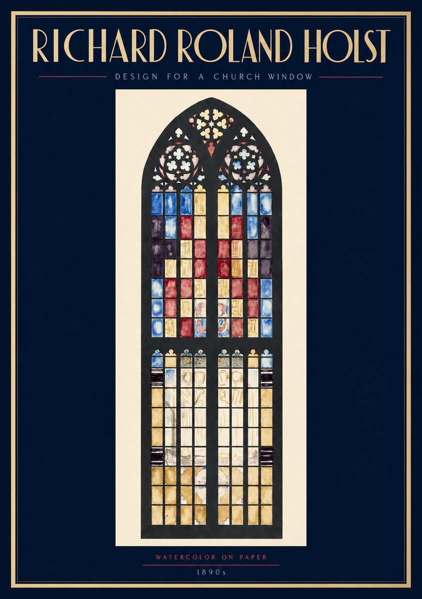Richard Roland Holst Design for a Church Window No2 - Affiche