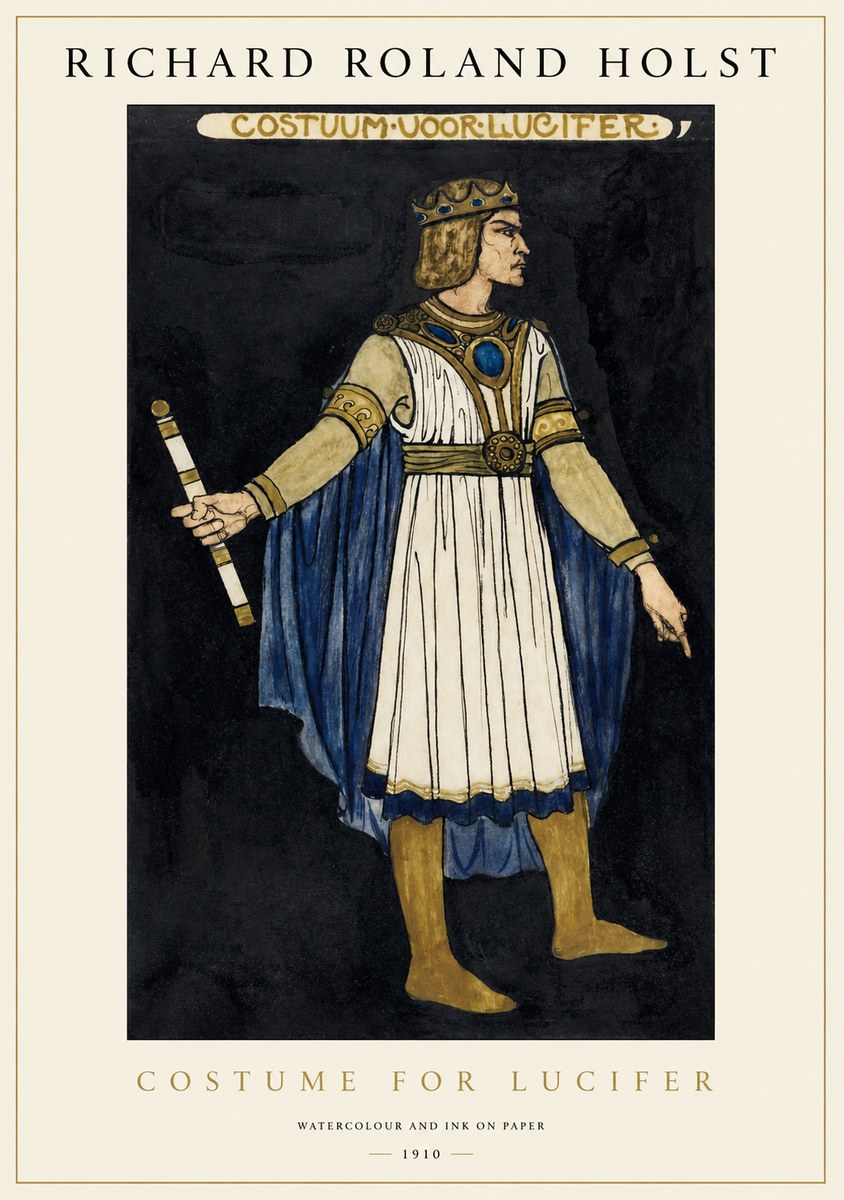 Richard Roland Holst Costume for Lucifer No1 - Affiche