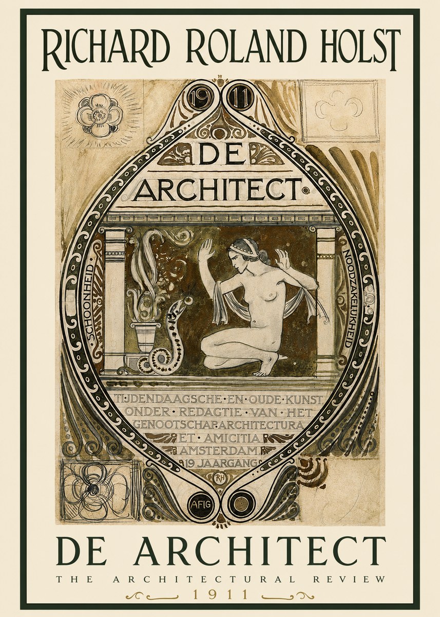 Richard Roland Holst De Architect No2 - Affiche