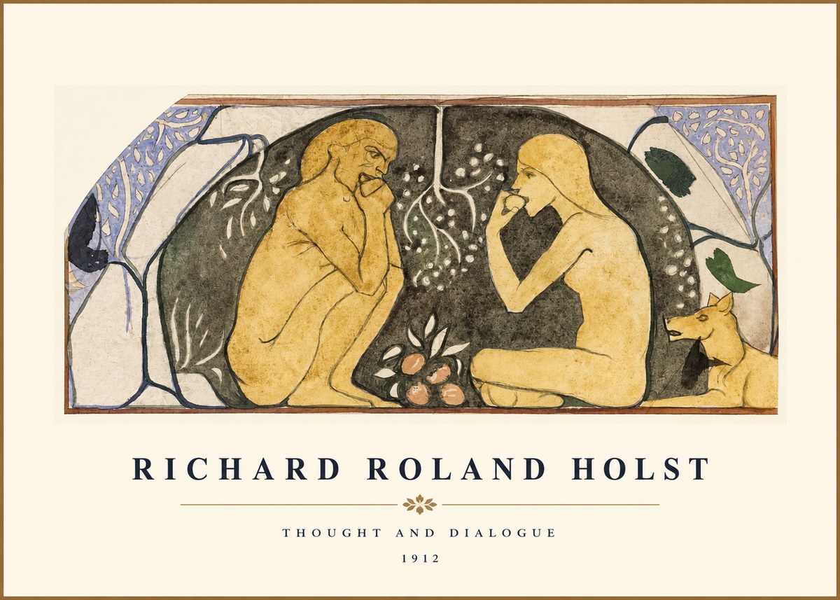 Richard Roland Holst Thought and Dialogue No1 - Affiche