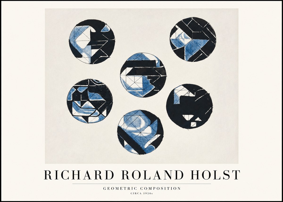 Richard Roland Holst Geometric Composition No1 - Affiche