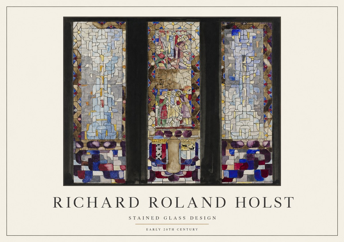 Richard Roland Holst Stained Glass Design No1 - Affiche