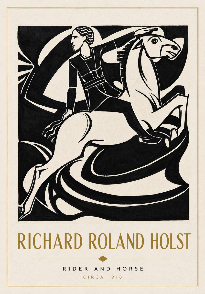 Richard Roland Holst Rider and Horse No6 - Affiche