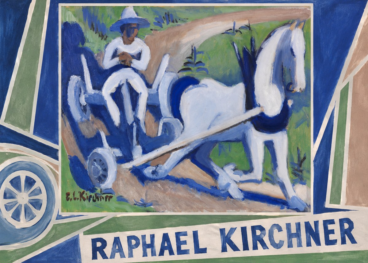 Raphael Kirchner Horse and Cart No6 - Affiche