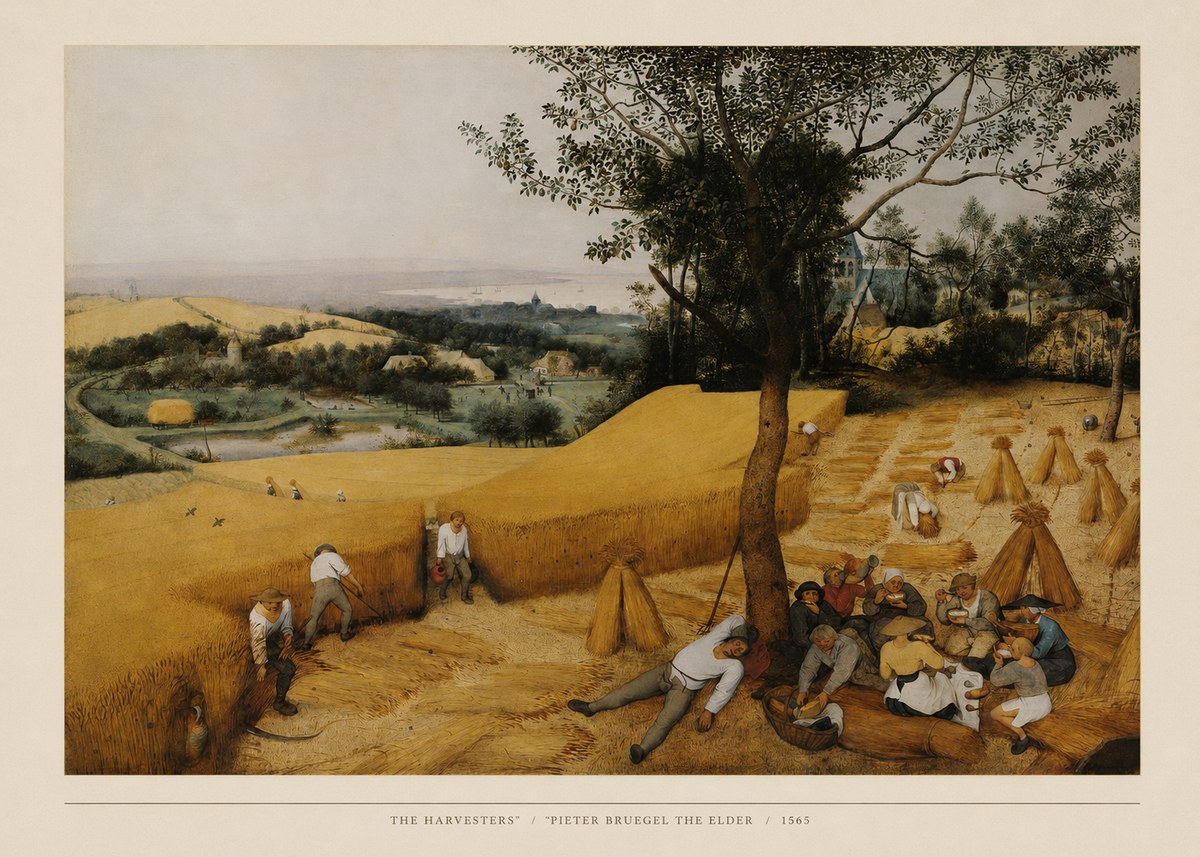 Pieter Bruegel The Harvesters II No5 - Affiche