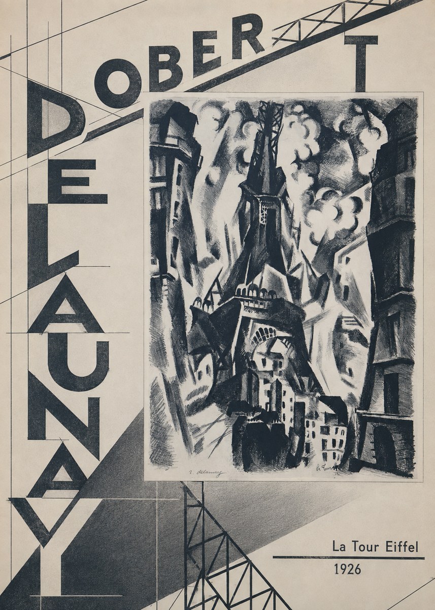 Robert Delaunay La Tour Eiffel No5 - Affiche