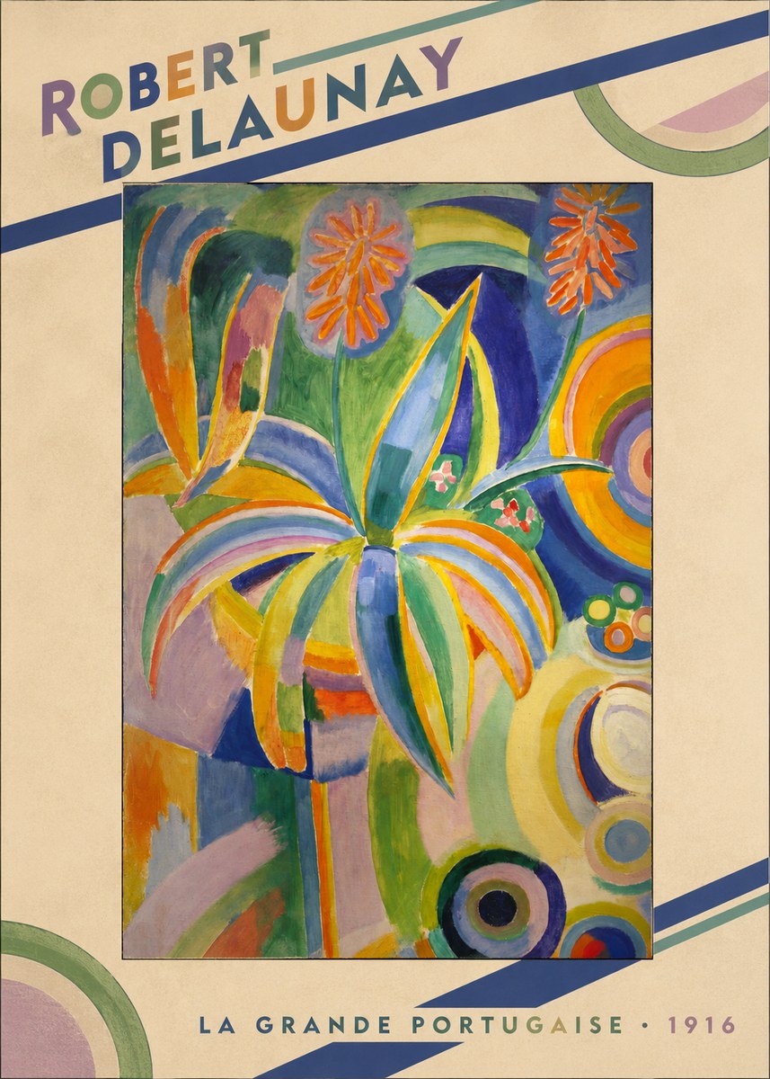 Robert Delaunay La Grande Portugaise I No3 - Affiche
