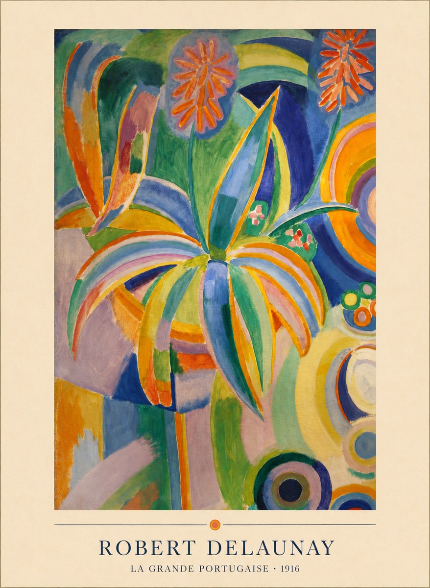 Robert Delaunay La Grande Portugaise I No4 - Affiche