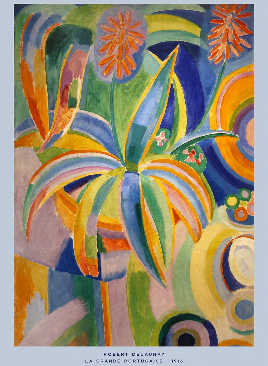 Robert Delaunay La Grande Portugaise I No5 - Affiche