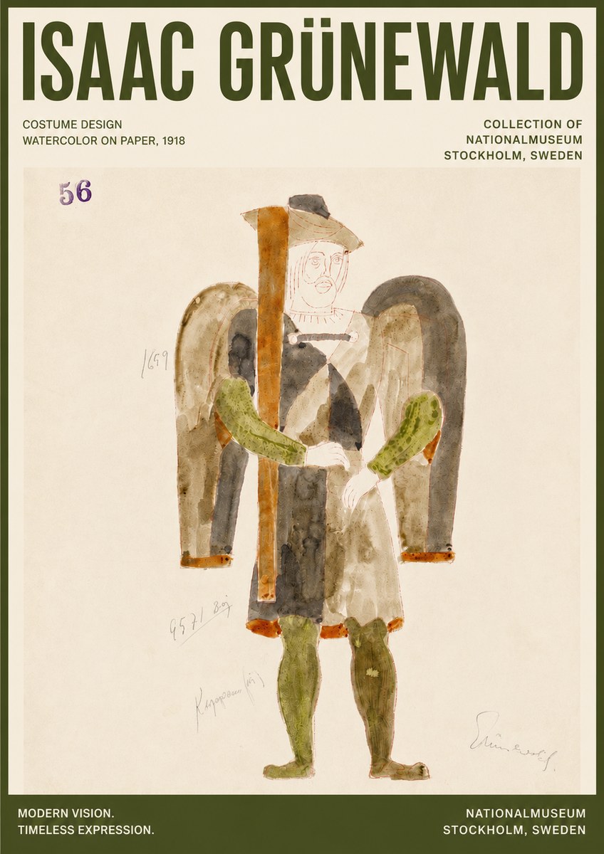 Isaac Grünewald Costume Design IV No4 - Affiche