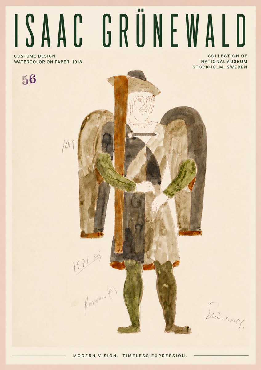 Isaac Grünewald Costume Design IV No6 - Affiche