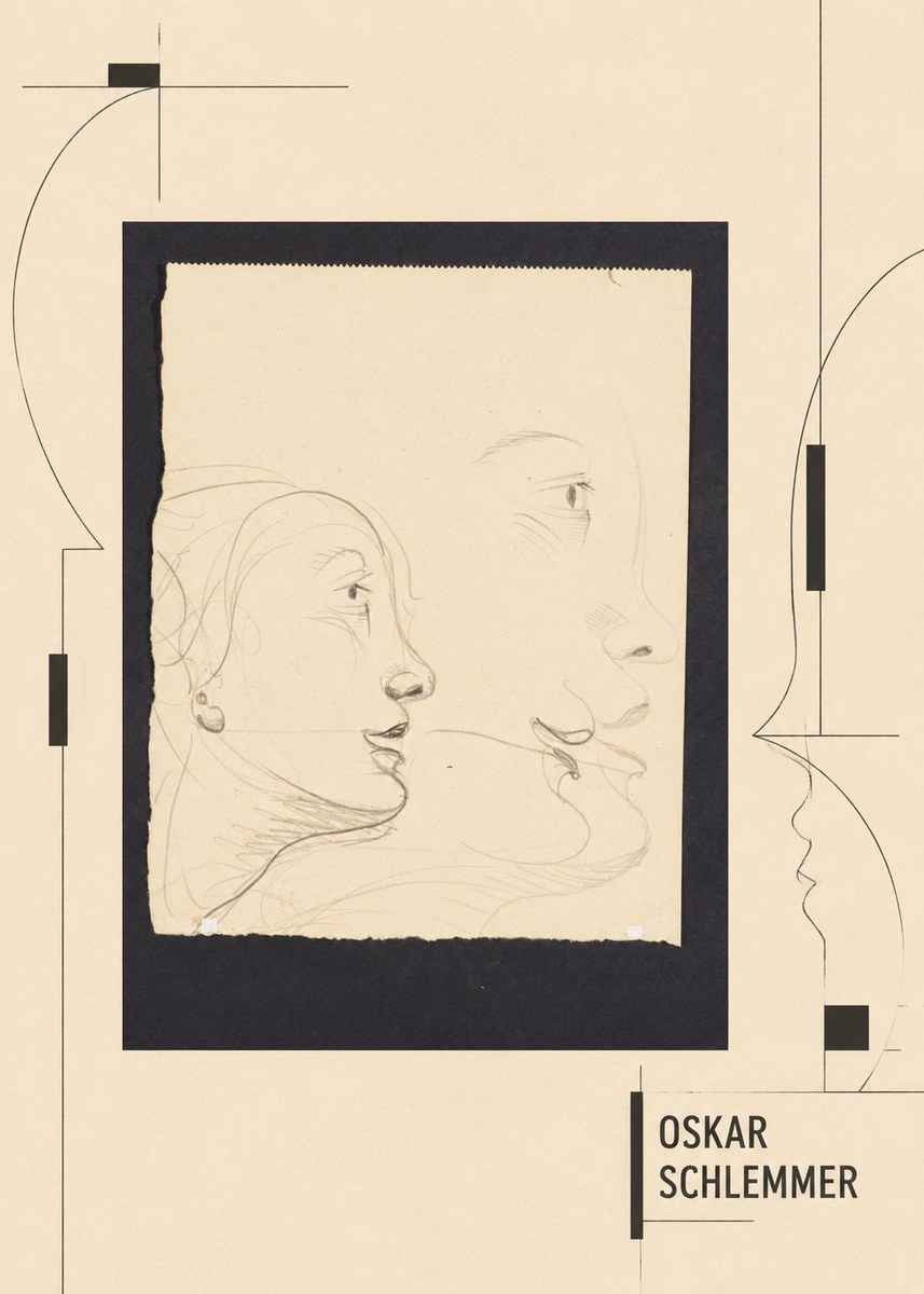 Oskar Schlemmer Profile Studies No6 - Affiche