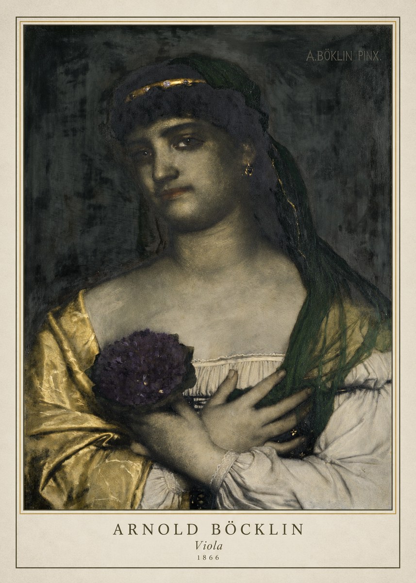 Arnold Böcklin Viola No4 - Affiche