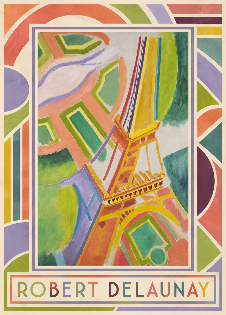 Robert Delaunay Tour Eiffel No1 - Affiche