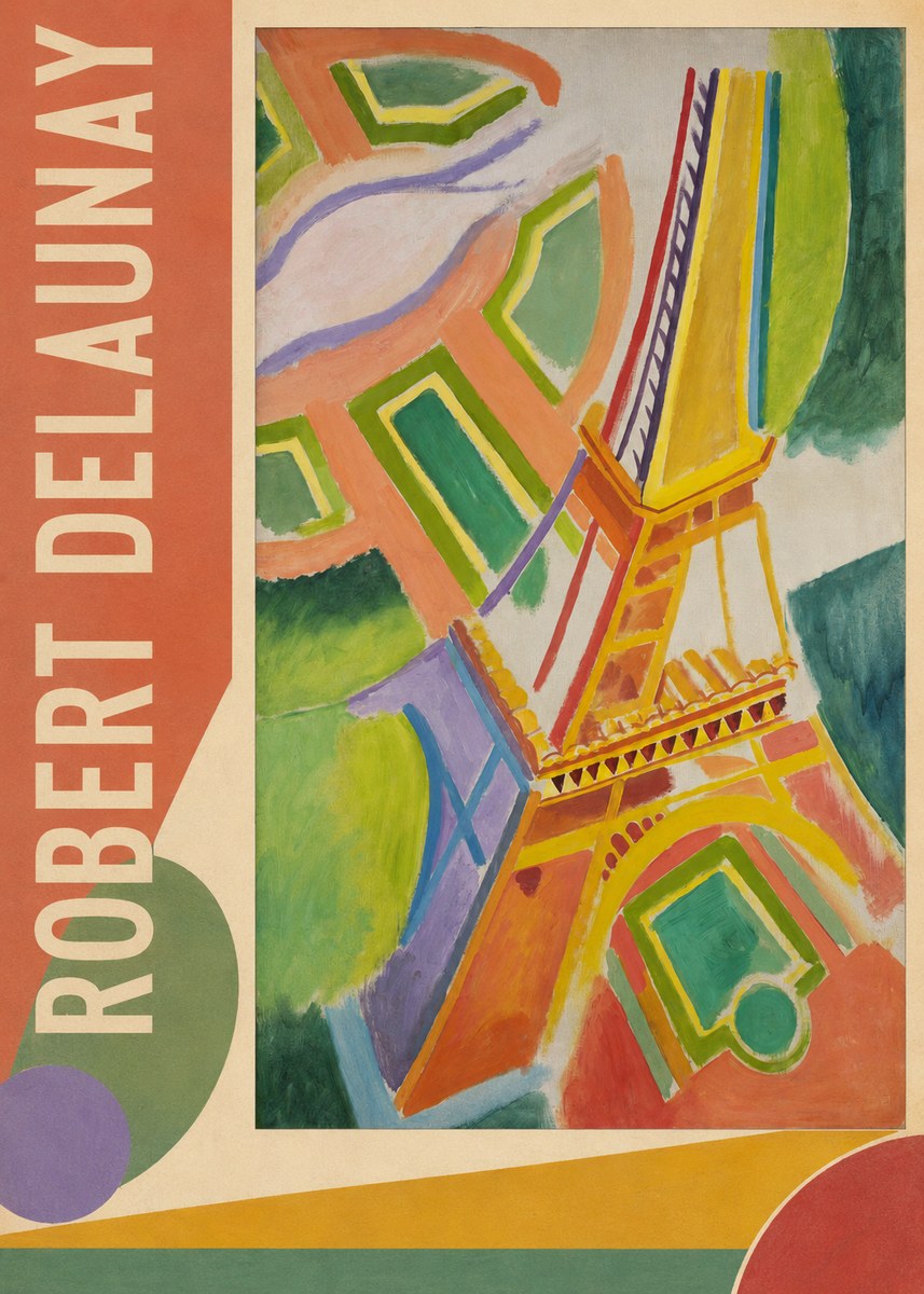 Robert Delaunay Tour Eiffel No2 - Affiche