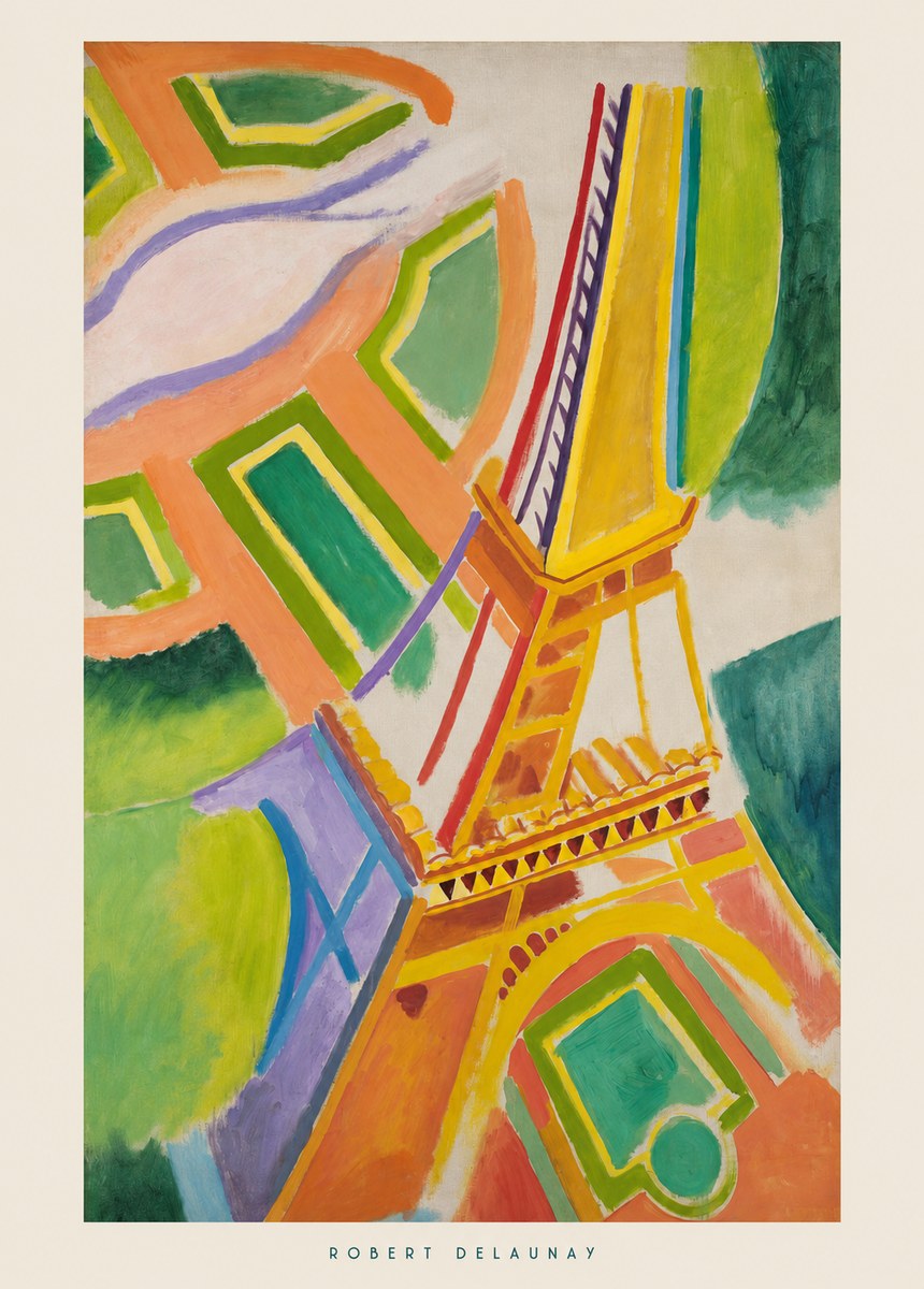 Robert Delaunay Tour Eiffel No6 - Affiche