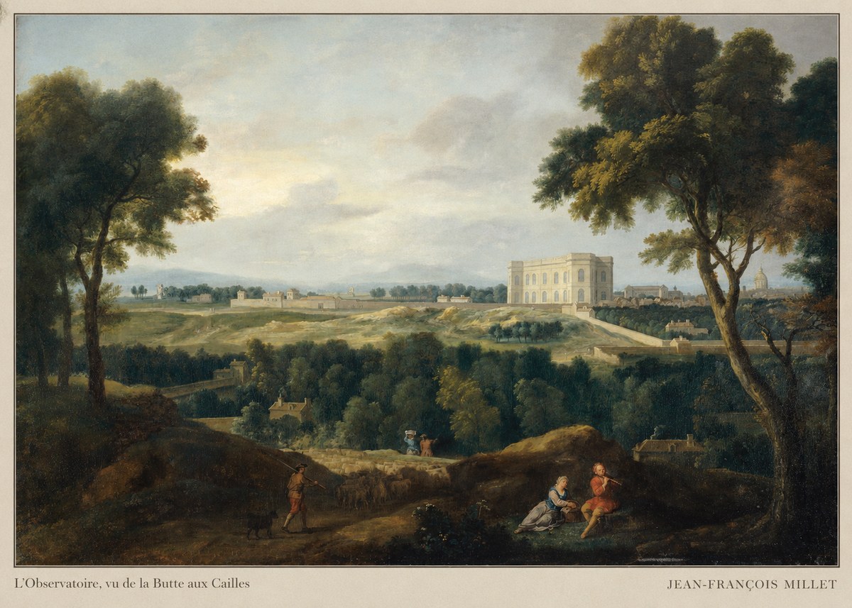 Jean-François Millet L'observatoire, Vu De La Butte Aux Cailles No5 - Affiche