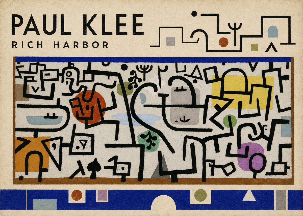 Paul Klee Rich Harbor No4 - Affiche