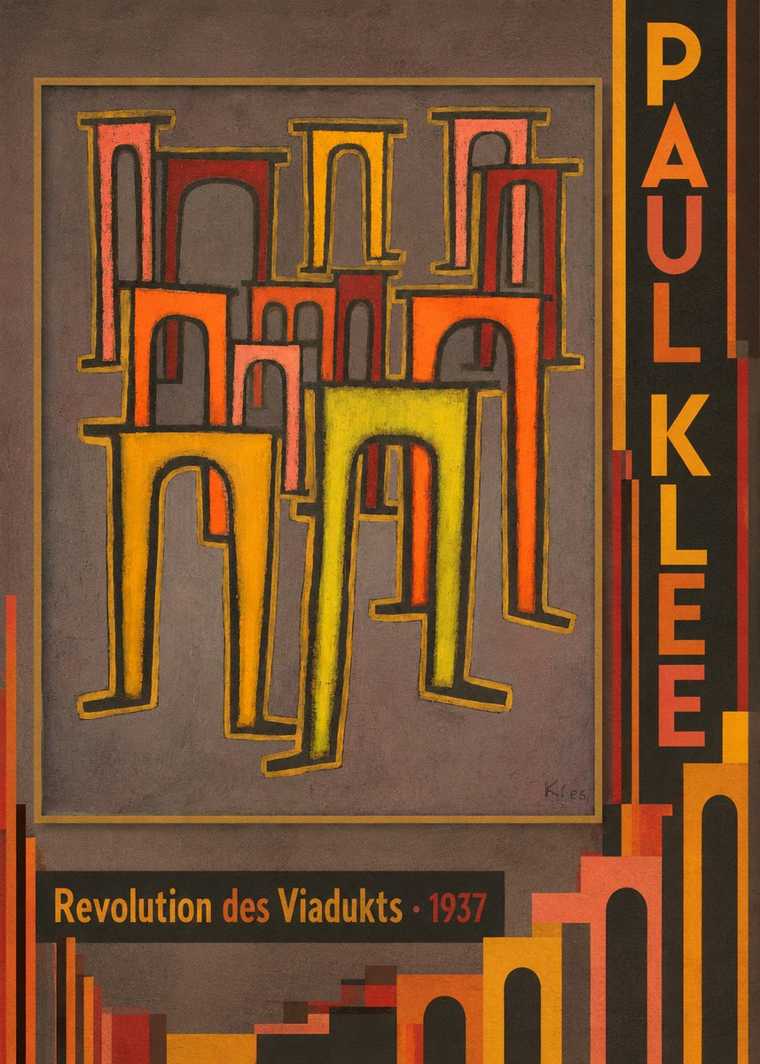 Paul Klee Revolution Des Viadukts No3 - Affiche