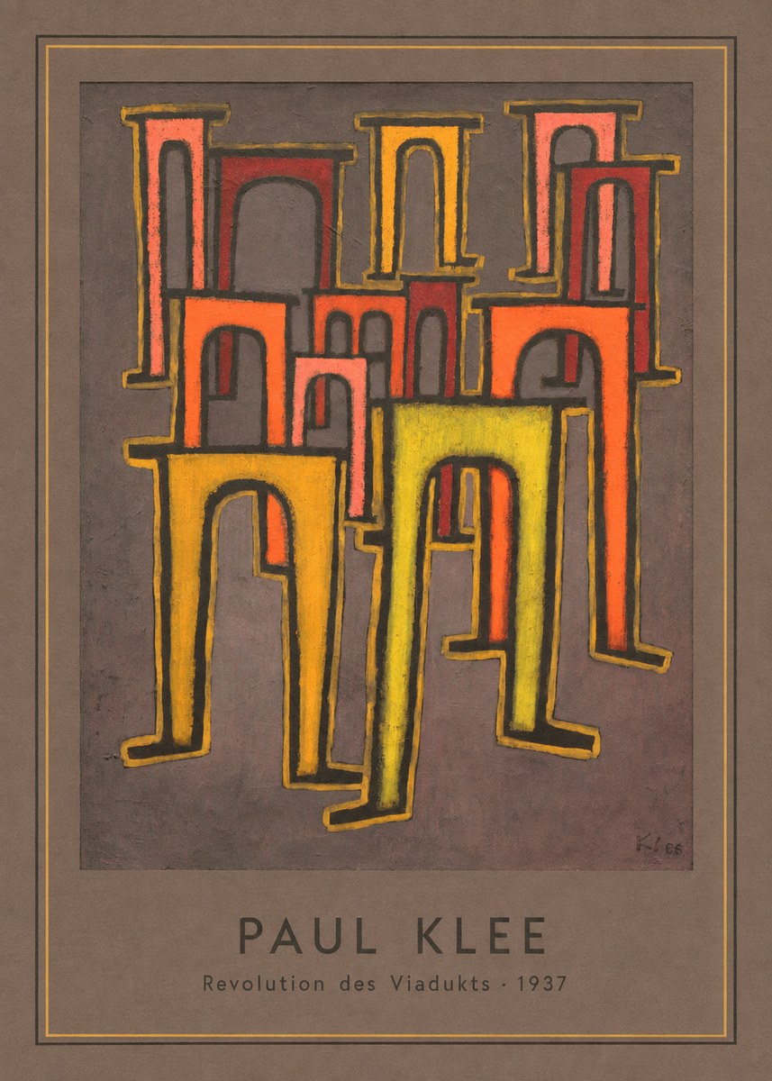 Paul Klee Revolution Des Viadukts No4 - Affiche