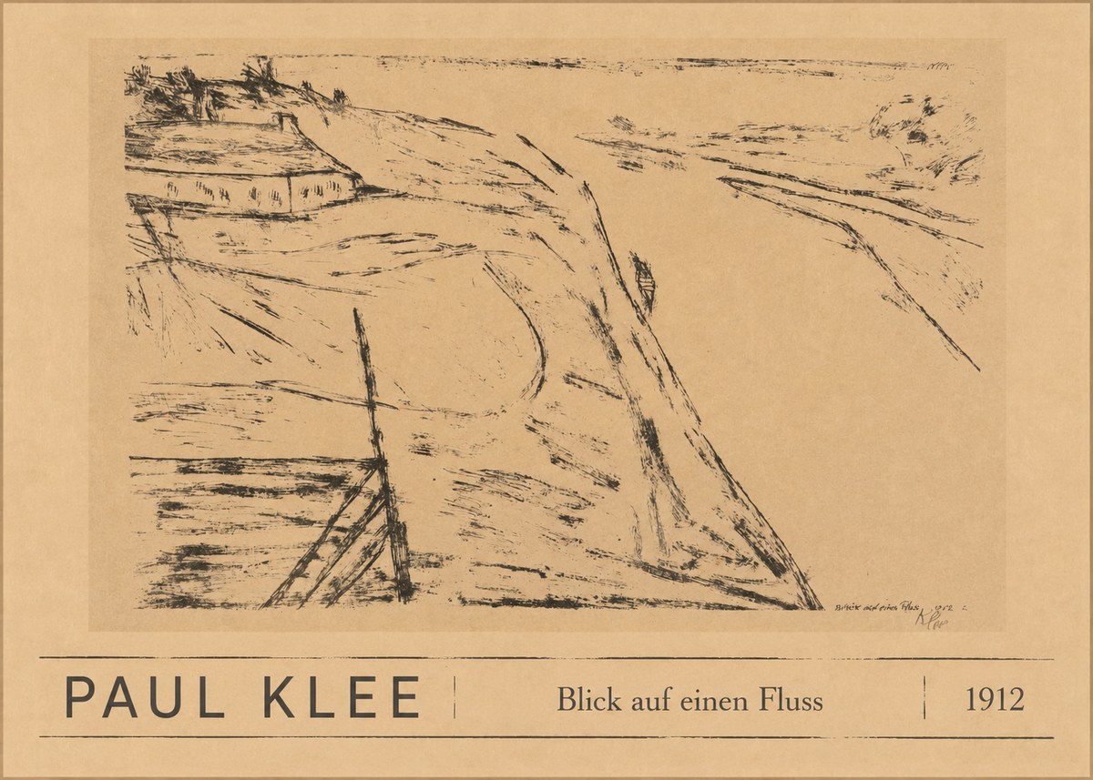 Paul Klee Blick Auf Einen Fluss No3 - Affiche