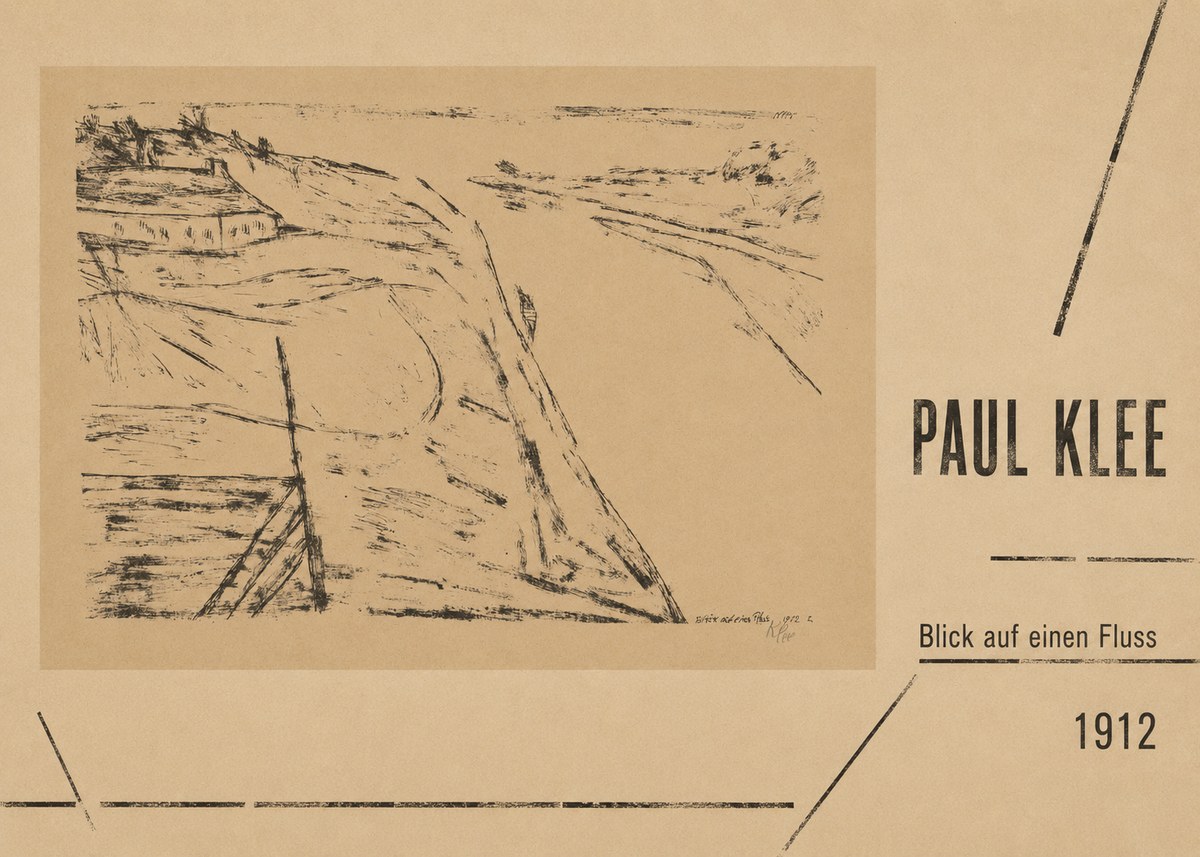 Paul Klee Blick Auf Einen Fluss No5 - Affiche