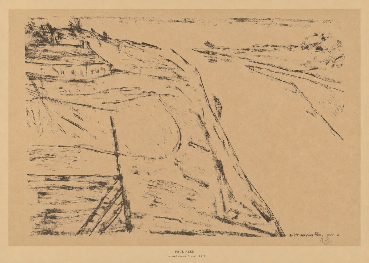 Paul Klee Blick Auf Einen Fluss No6 - Affiche