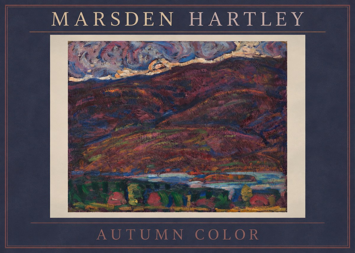 Marsden Hartley Autumn Color No2 - Affiche