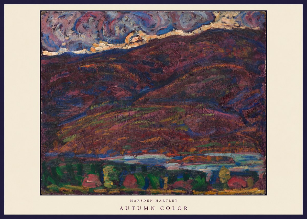 Marsden Hartley Autumn Color No6 - Affiche