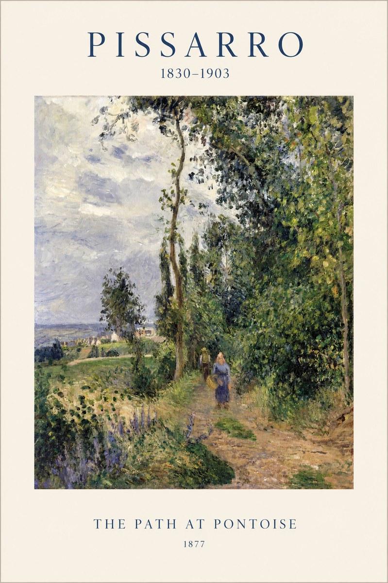 Pissarro The Path at Pontoise No1 - Affiche