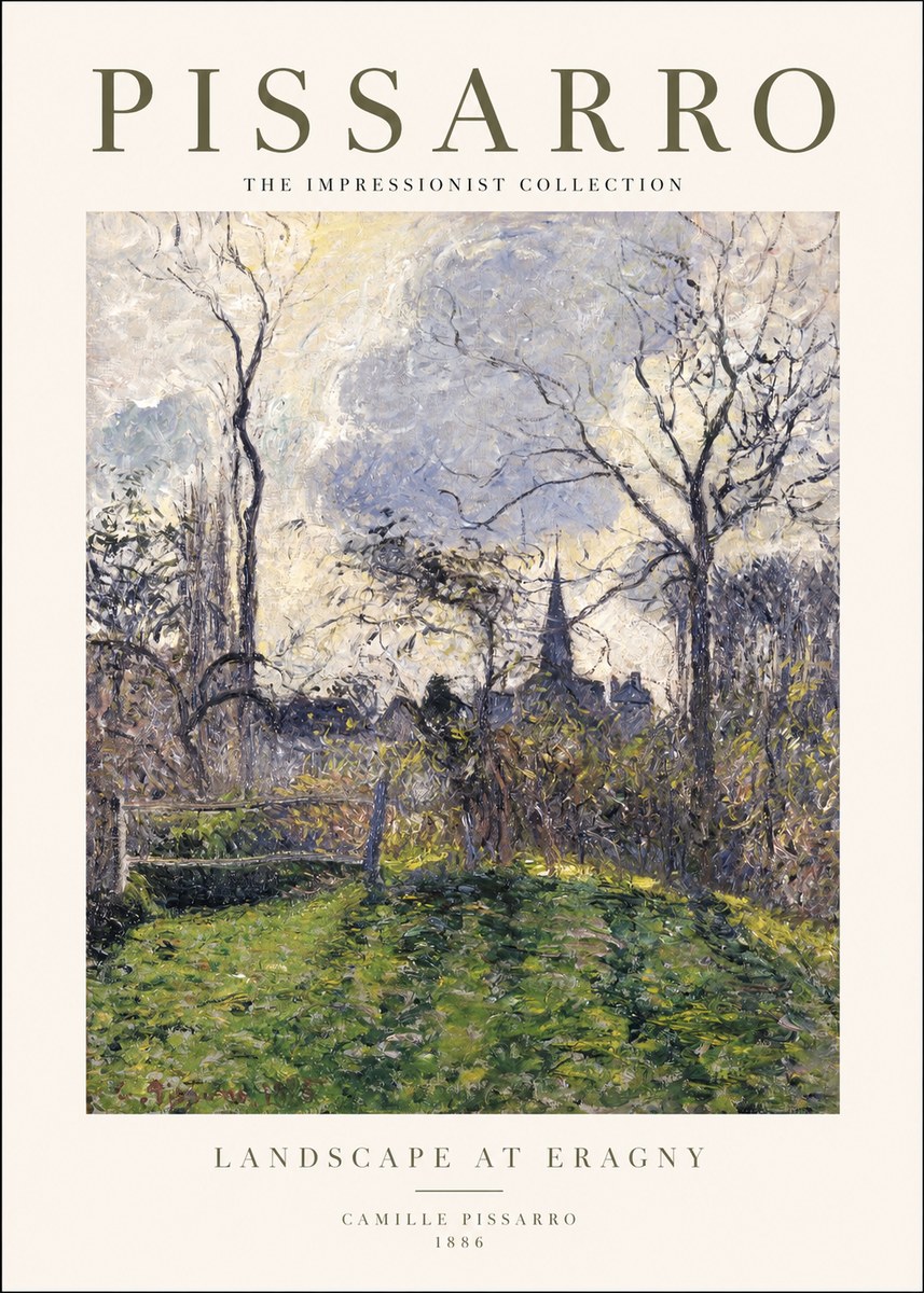 Pissarro Landscape at Eragny No1 - Affiche