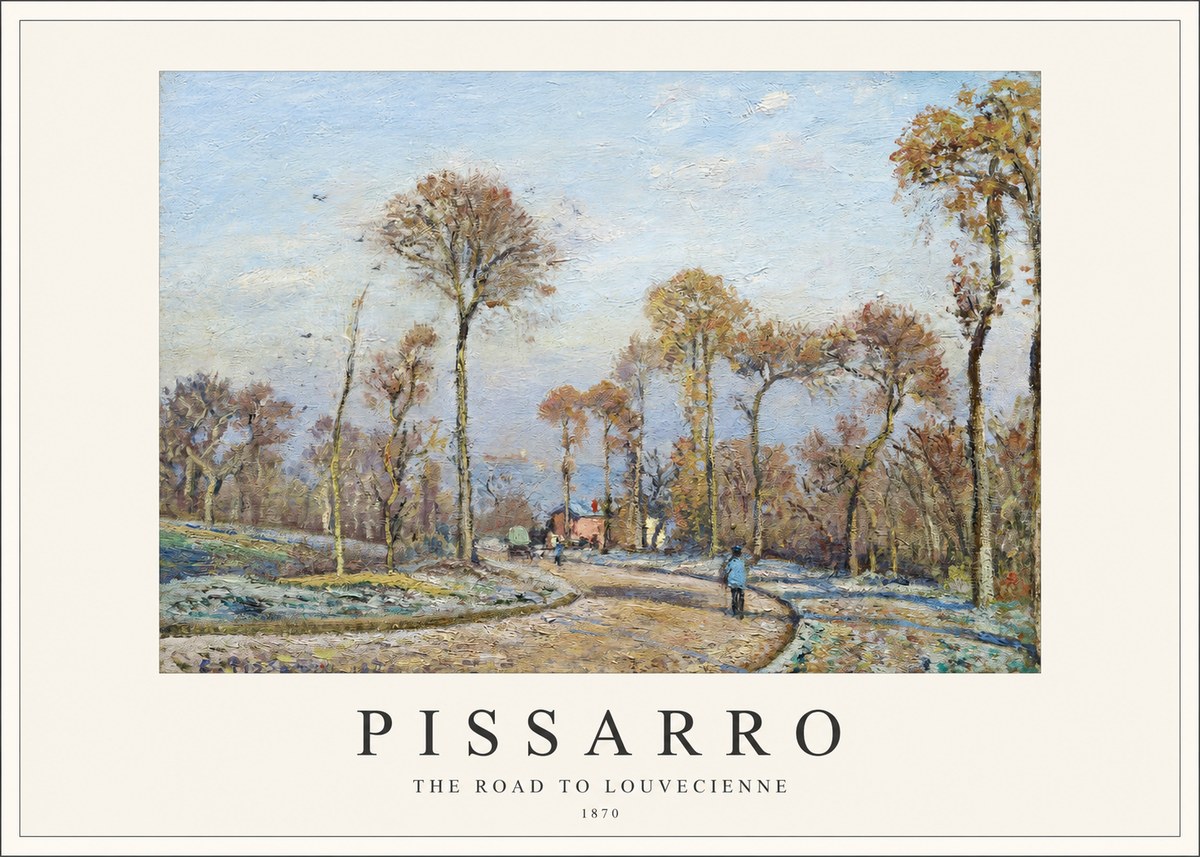 Pissarro The Road to Louvecienne No1 - Affiche