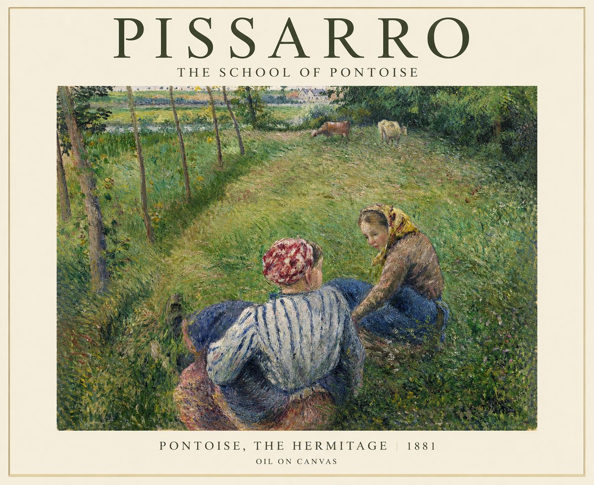 Pissarro Pontoise, the Hermitage No1 - Affiche