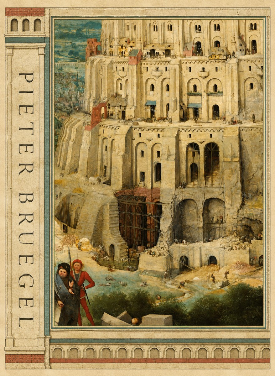 Pieter Bruegel The Tower of Babel IV No2 - Affiche