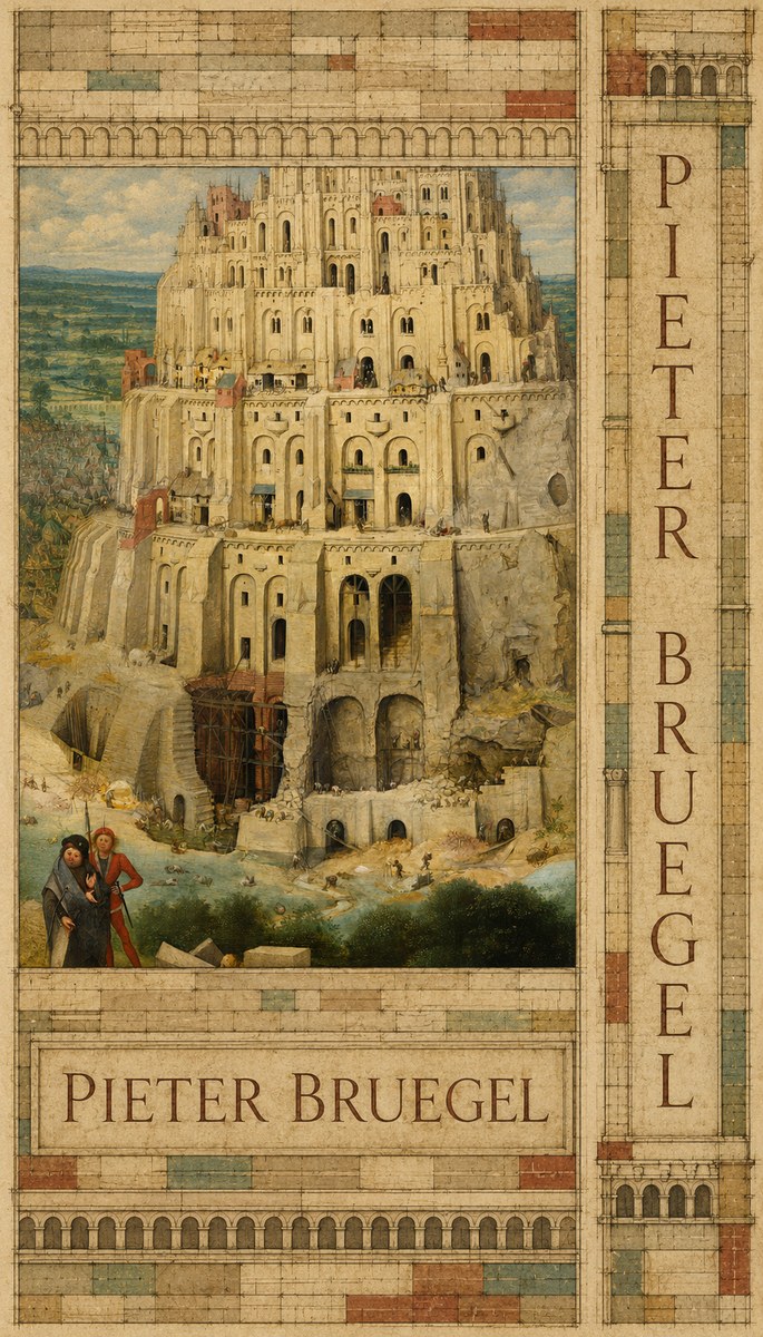 Pieter Bruegel The Tower of Babel IV No6 - Affiche