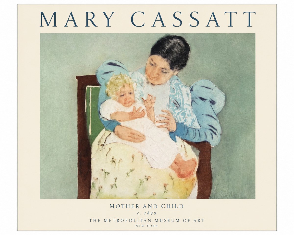 Mary Cassatt Mother and Child III No1 - Affiche