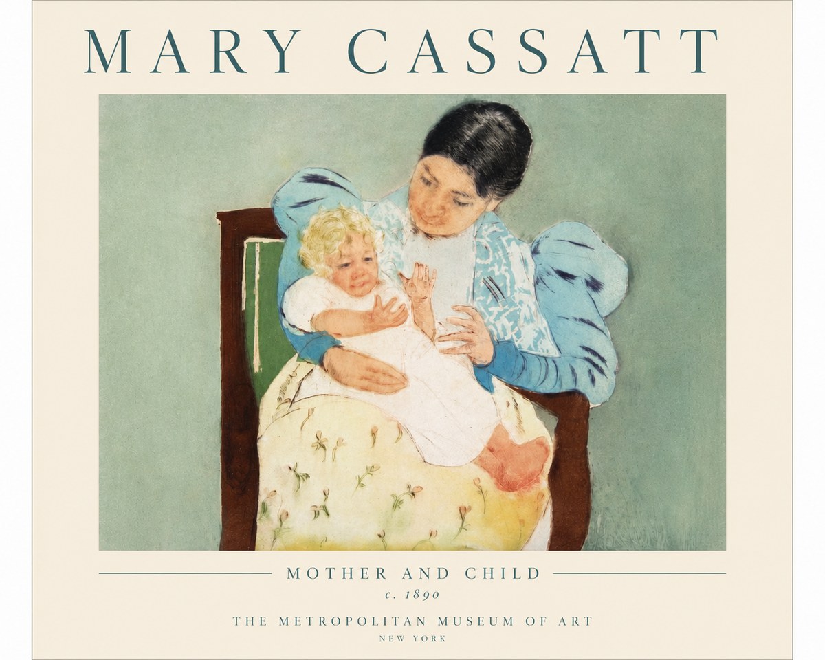 Mary Cassatt Mother and Child III No4 - Affiche