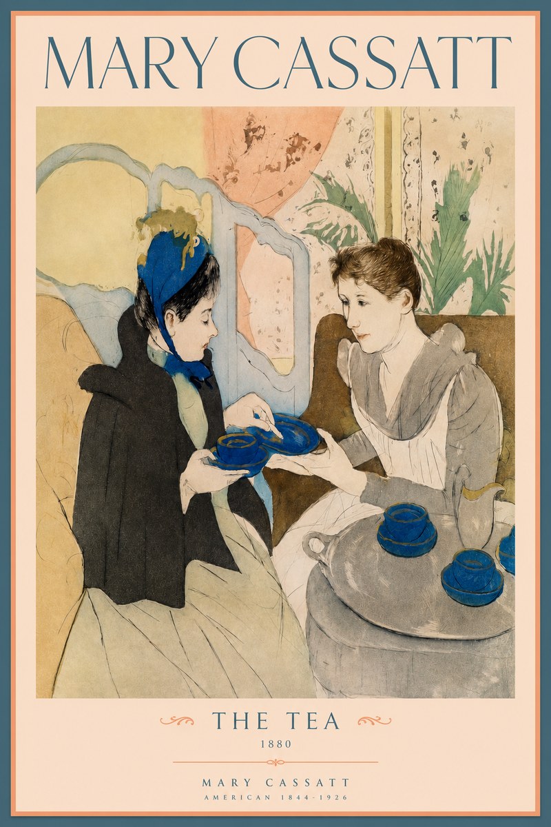 Mary Cassatt The Tea No2 - Affiche