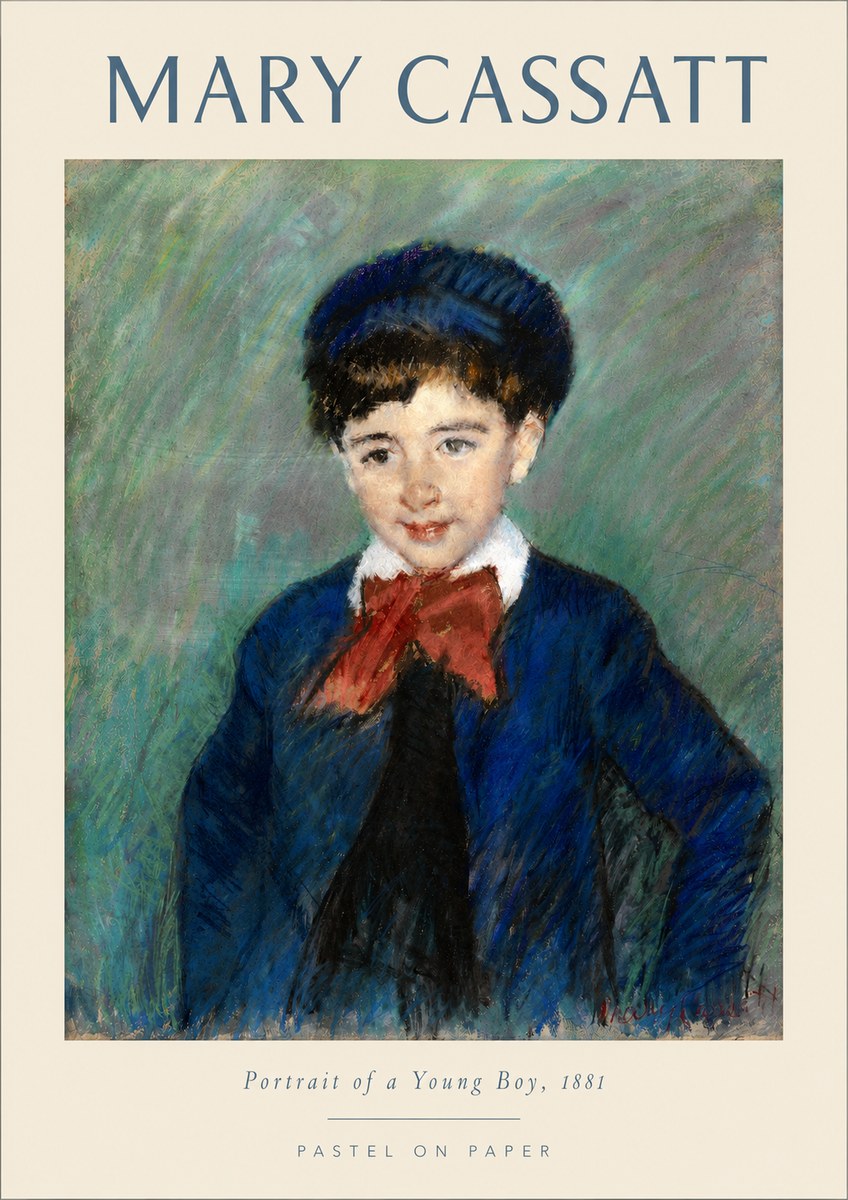 Mary Cassatt Portrait of a Young Boy, 1881 No4 - Affiche