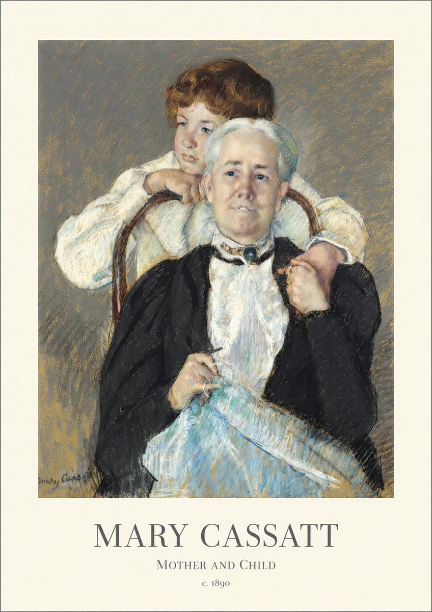 Mary Cassatt Mother and Child V No1 - Affiche