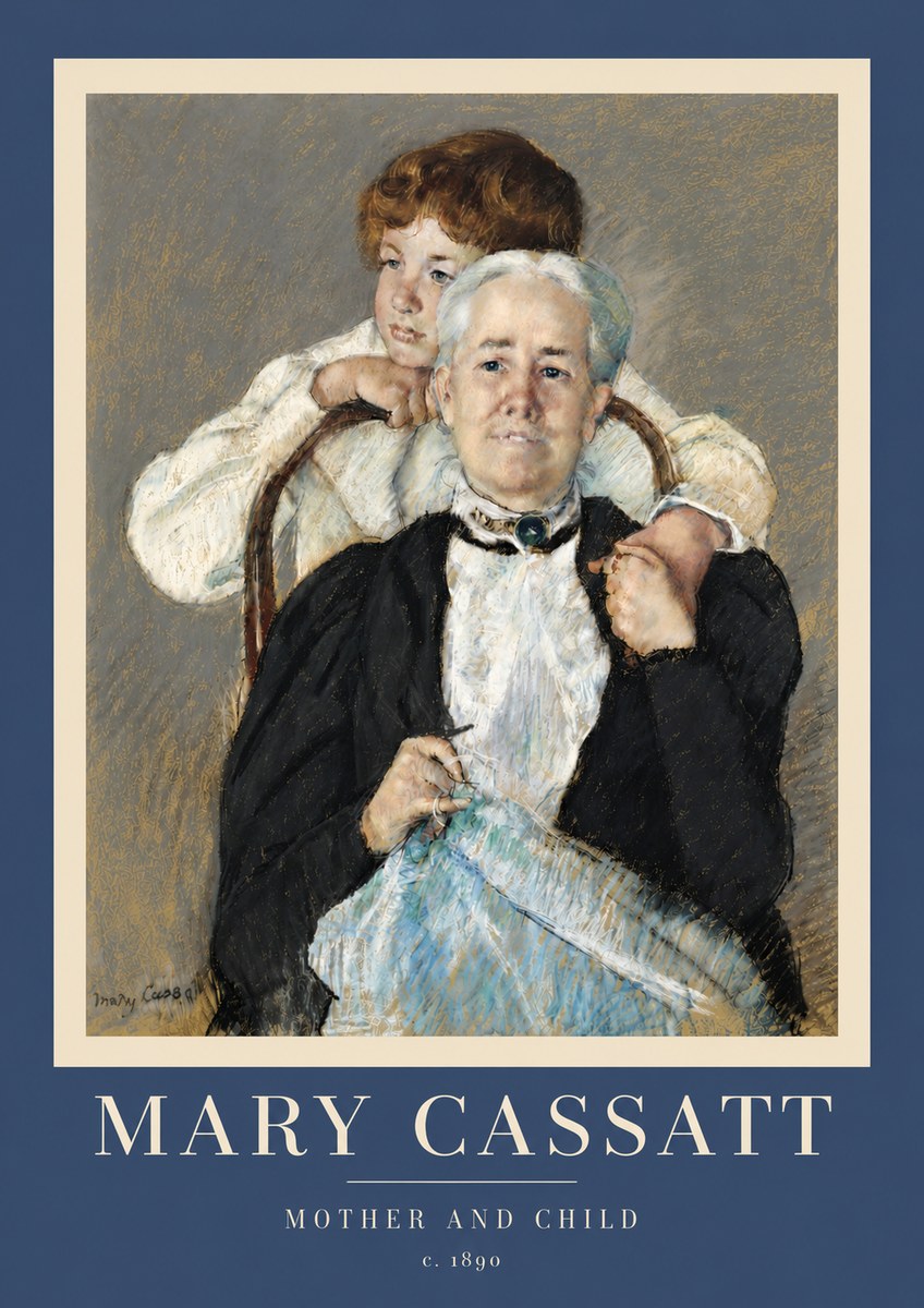 Mary Cassatt Mother and Child V No5 - Affiche