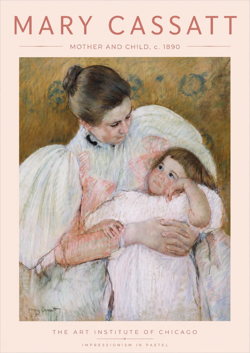 Mary Cassatt Mother and Child VI No6 - Affiche